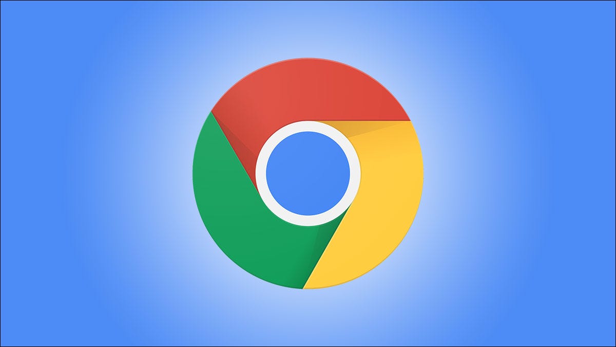 Logotipo de Google Chrome sobre fondo azul