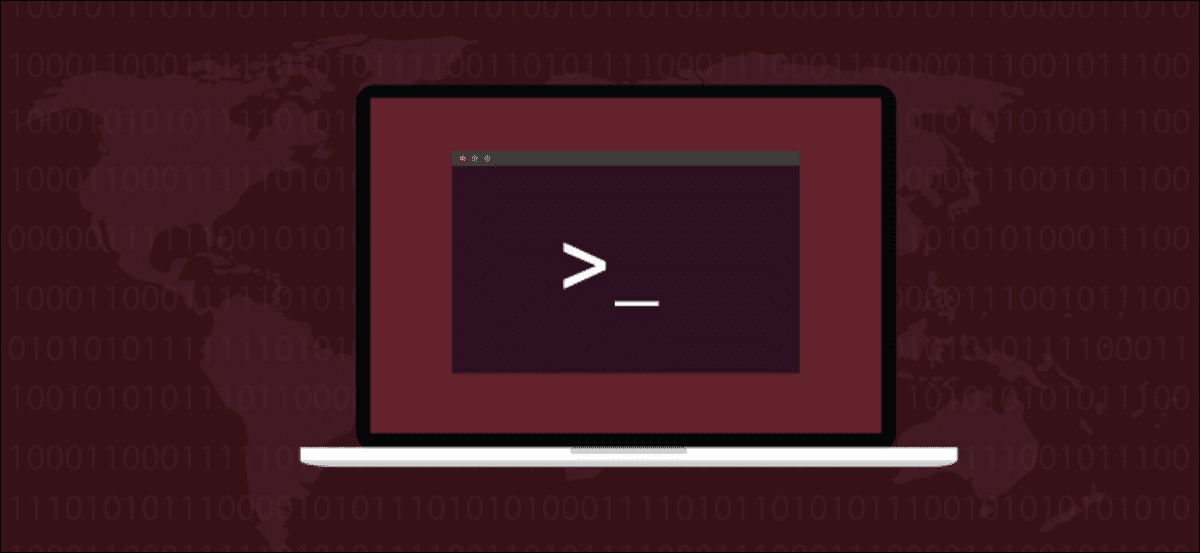 Laptop Linux que muestra un indicador de bash