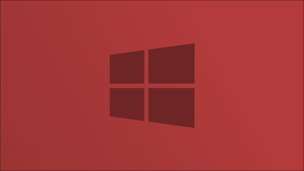 Logotipo de Windows 10 en rojo