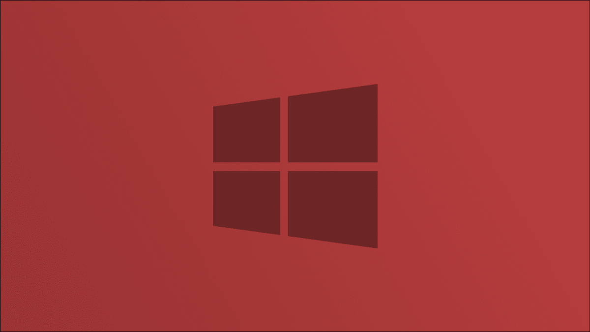 Logotipo de Windows 10 en rojo