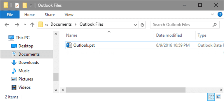 ¿Dónde están mis archivos de datos PST de Outlook y cómo puedo moverlos a otro lugar?