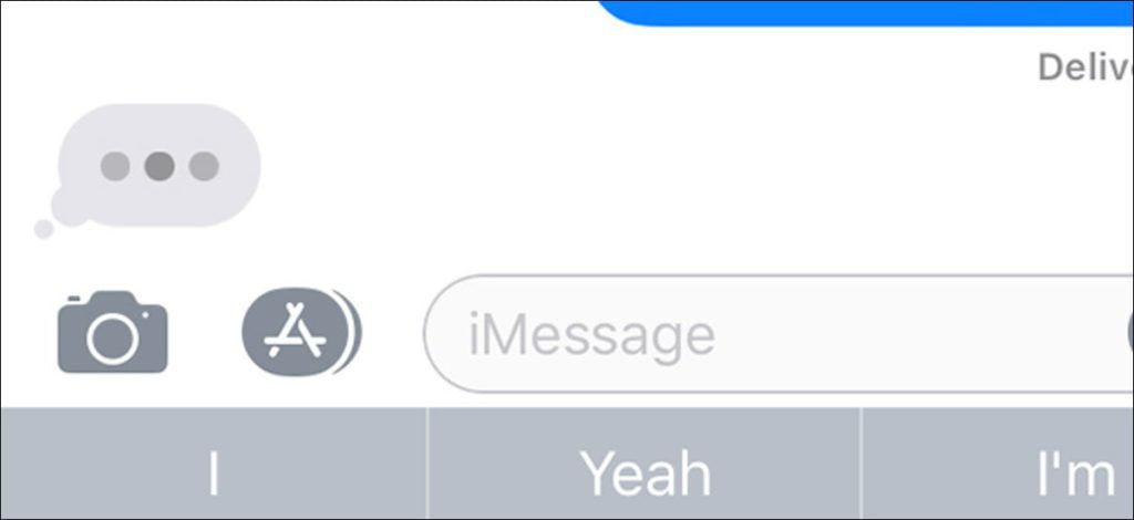 ¿Las burbujas de 'mecanografía' de iMessage solo aparecen cuando estoy escribiendo activamente?