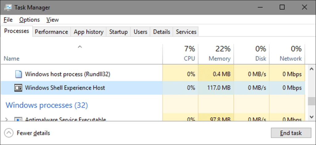 ¿Qué es "Windows Shell Experience Host" y por qué se ejecuta en mi PC?