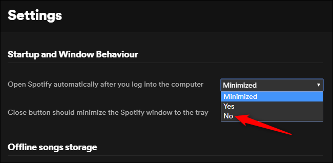 Desactive Spotify para que no se inicie automáticamente en Windows.