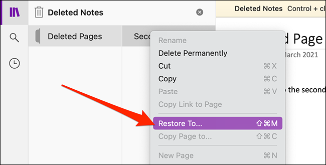 Recuperar notas en OneNote para Mac