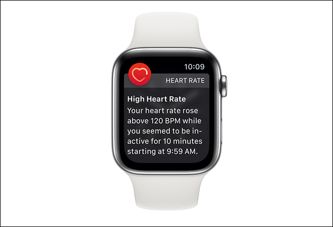Alerta de frecuencia cardíaca del Apple Watch