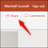 Haga clic en "Compartir, repartir" en la presentación.