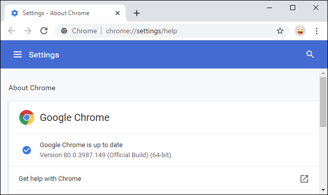 El menú de configuración de Google Chrome