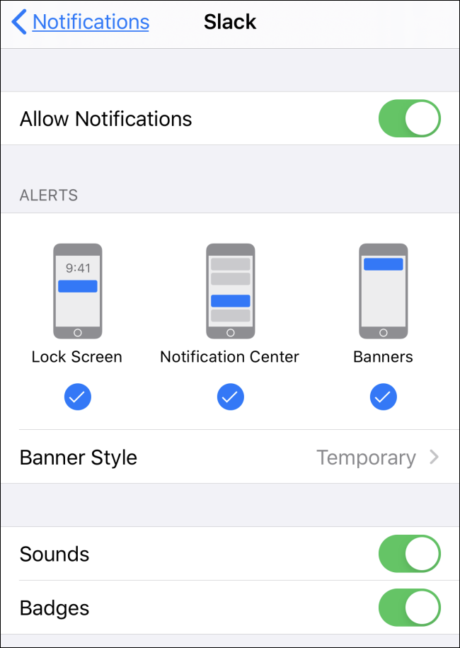 Notificaciones habilitadas en iOS