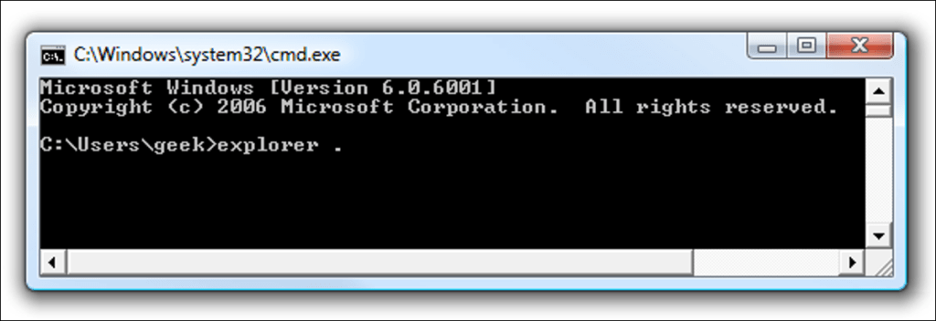 Abra un explorador de archivos desde su símbolo del sistema / directorio de terminal actual