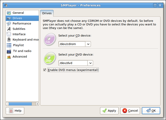 Activar los menús del DVD