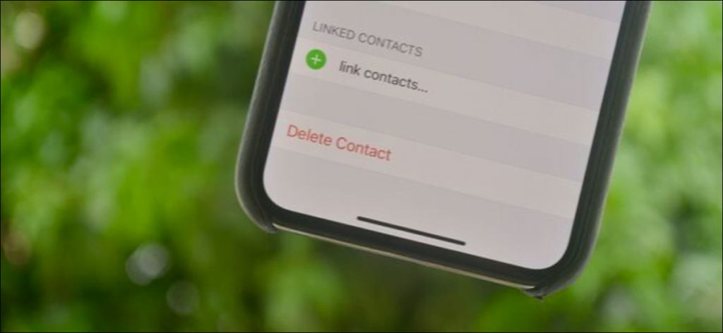 Botón Eliminar contacto que se muestra en la pantalla de edición de un contacto
