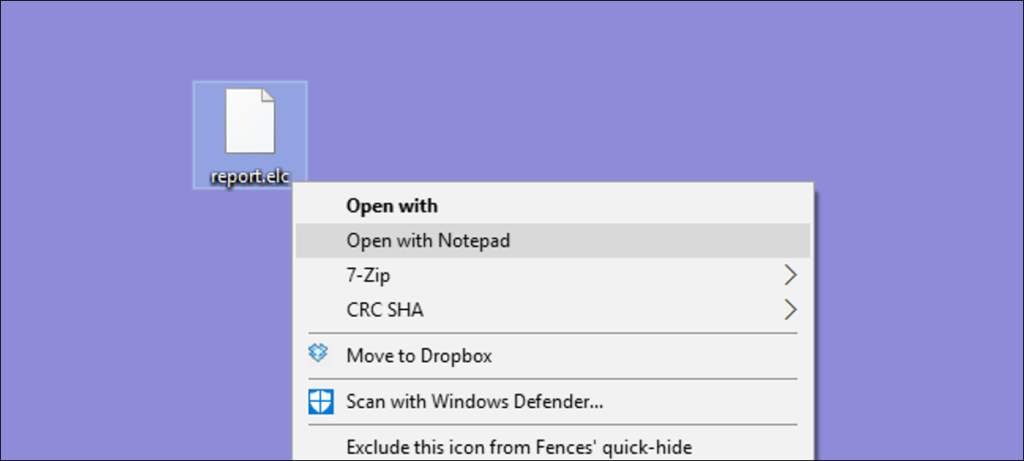 Cómo agregar "Abrir con el Bloc de notas" al menú contextual de Windows para todos los archivos