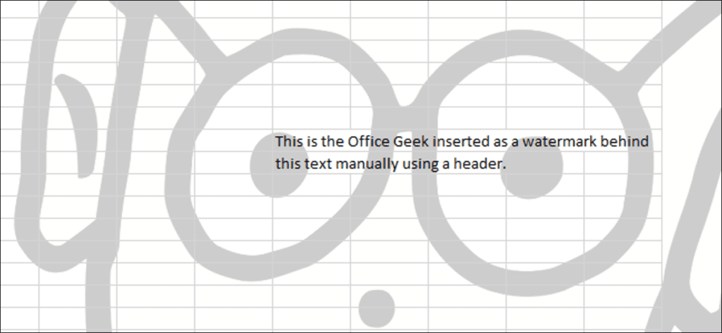 Cómo agregar una marca de agua a la hoja de trabajo en Microsoft Excel 2013