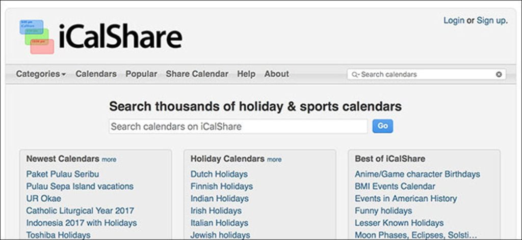 Cómo buscar y suscribirse a calendarios para casi cualquier cosa con iCalShare
