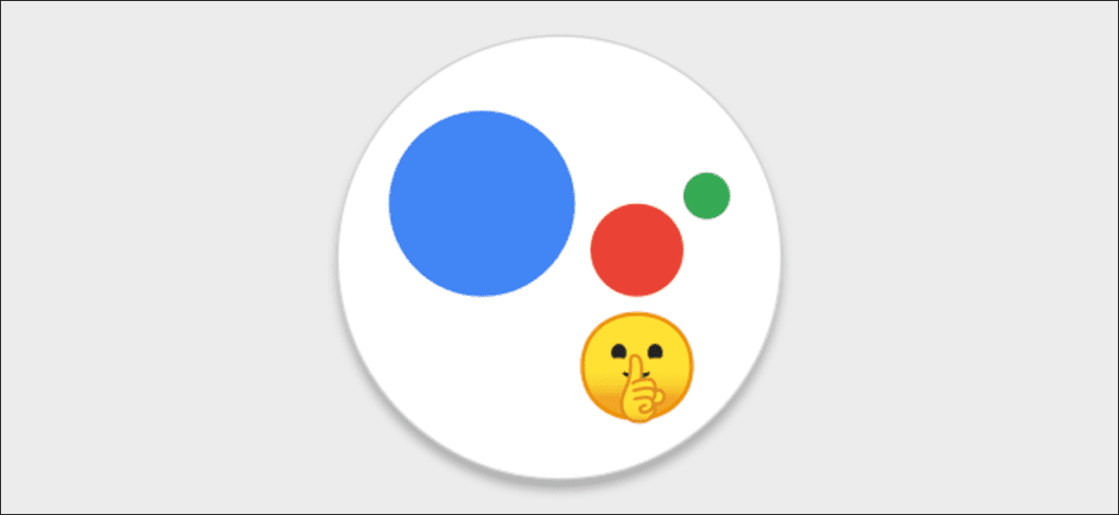 logotipo de asistente de google con cara shh