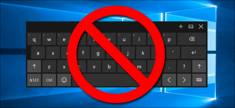 Cómo deshabilitar permanentemente el teclado táctil en Windows 8 y 10