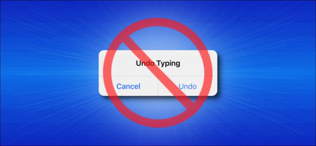 Cancelar la escritura emergente en un iPhone con un símbolo de cancelación en él