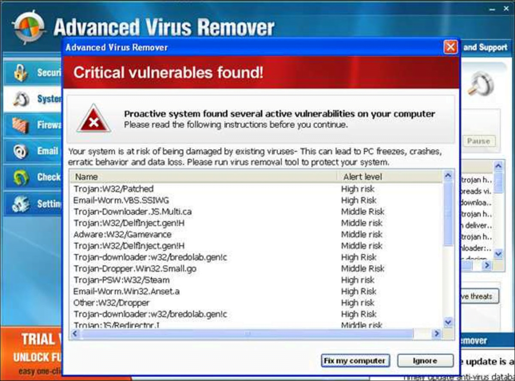 Cómo eliminar Advanced Virus Remover y otro malware antivirus falso / falso