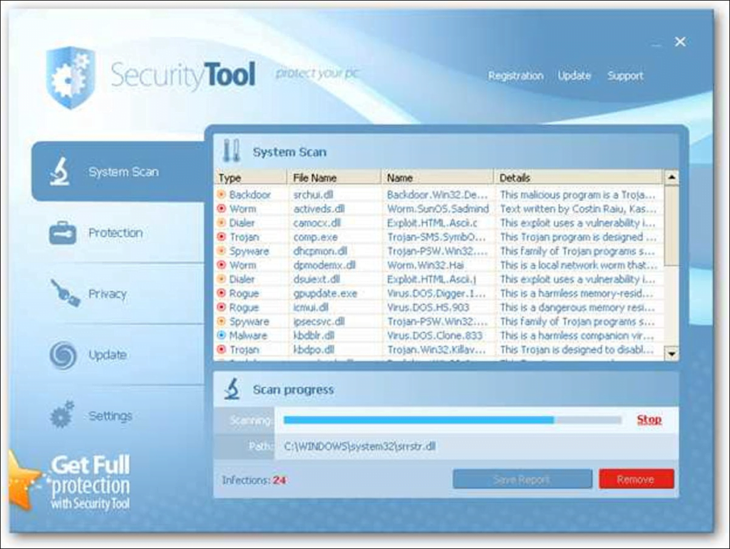 Cómo eliminar Security Tool y otro malware antivirus falso / falso