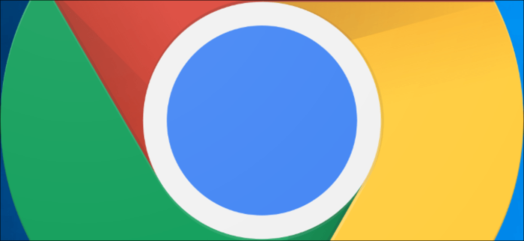 Logotipo de Google Chrome sobre fondo azul