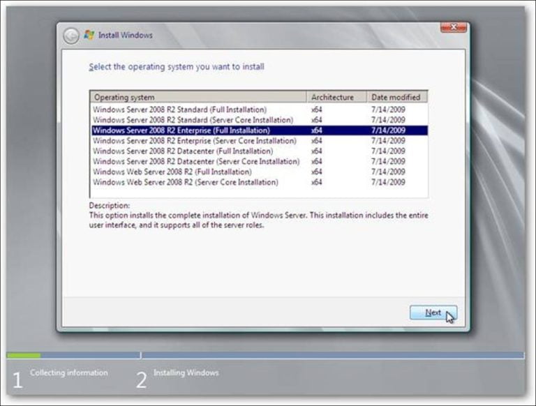 Cómo instalar Windows Server 2008 R2