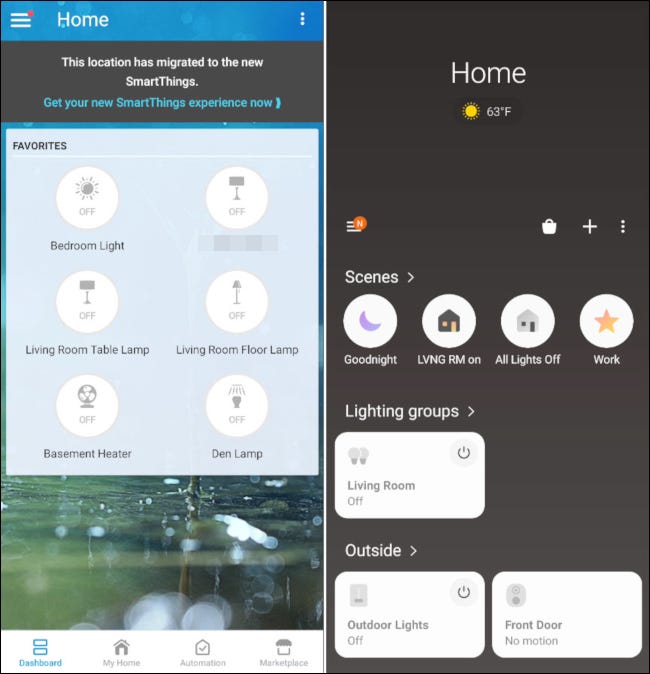 Smartthings viejos vs nuevos