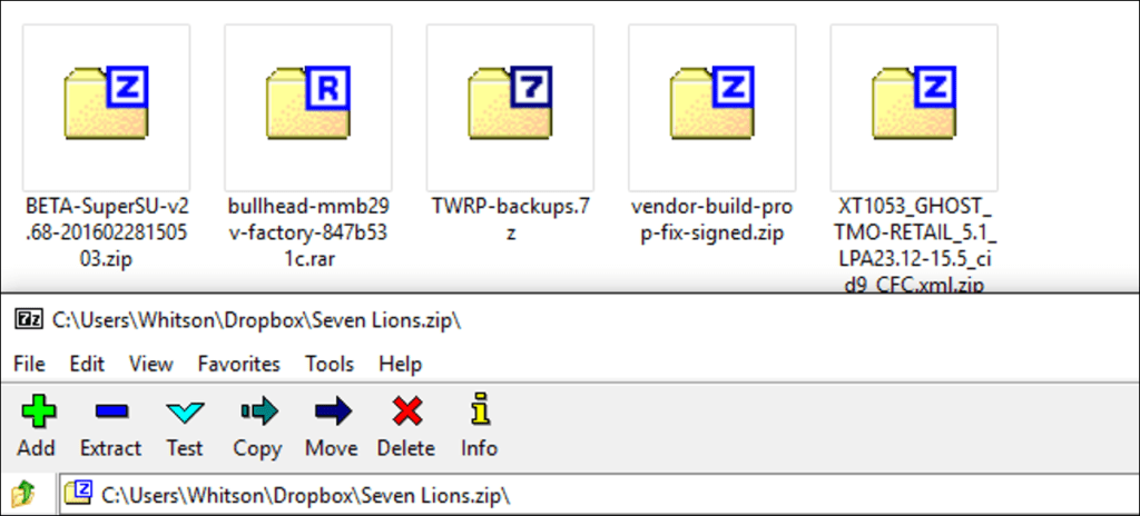 Cómo reemplazar los feos iconos de 7-Zip por otros más atractivos