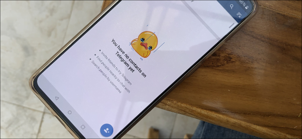 El usuario de Telegram deja de sincronizar contactos en Android