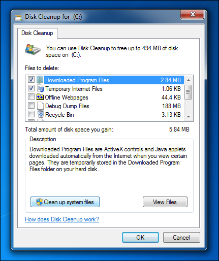 Disk Cleanup