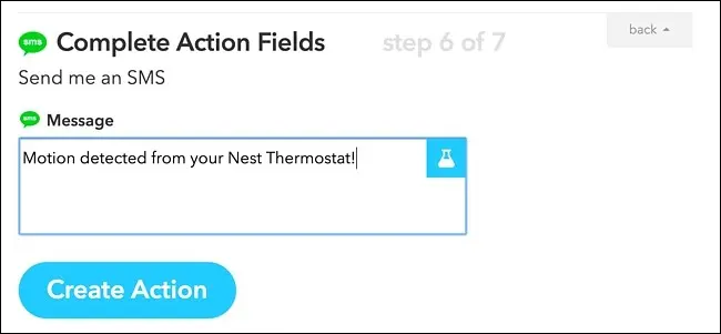 Movimiento detectado desde su termostato Nest