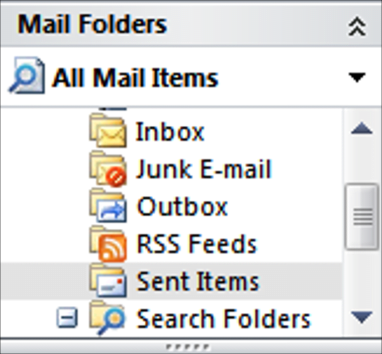 Recuperación de mensajes de correo electrónico en Outlook 2007