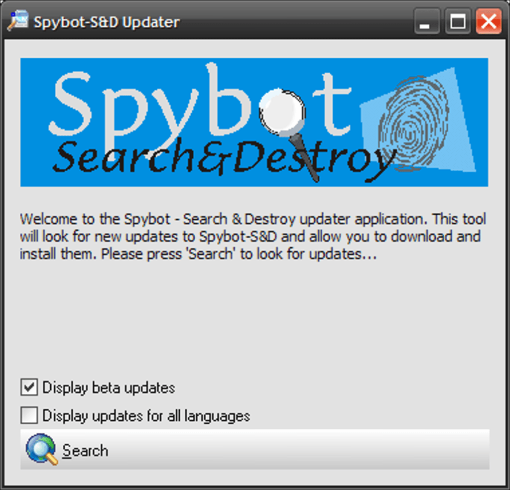 Una descripción general de Spybot Search and Destroy 1.5