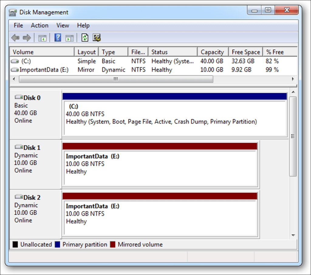 Utilice Drive Mirroring para la copia de seguridad instantánea en Windows 7