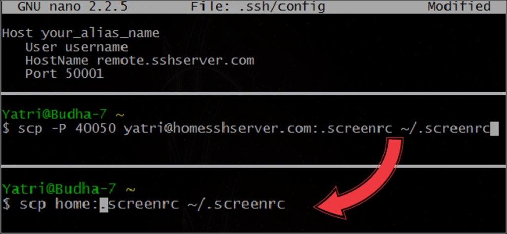 Utilice su archivo de configuración SSH para crear alias para hosts