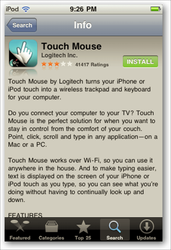 Utilice su iPhone o iPod Touch para controlar de forma remota su PC