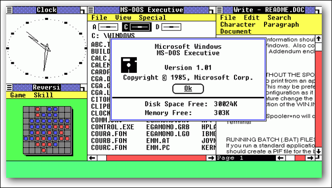 Windows 1.0 – NT 4.0