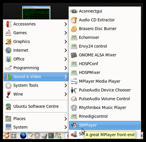 you can open it in Applications Sound & Video SMPlayer