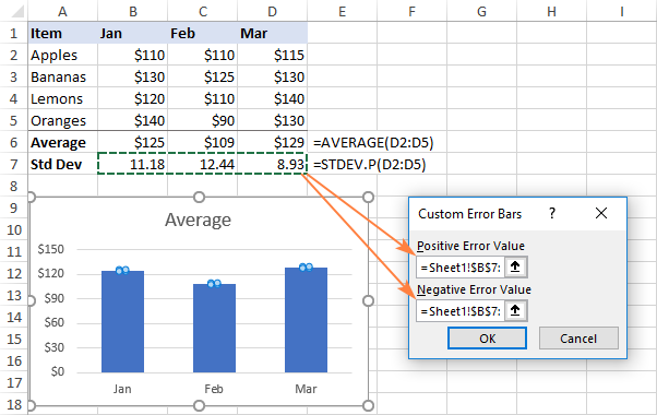 standard-error-excel-2013-in-easy-steps-statistics-how-to