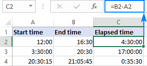Restar tiempo en Excel