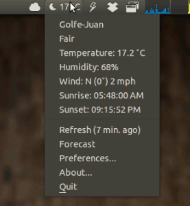 Ubuntu-Applet-Weather