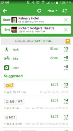 Alternativas a Google Maps Citymapper