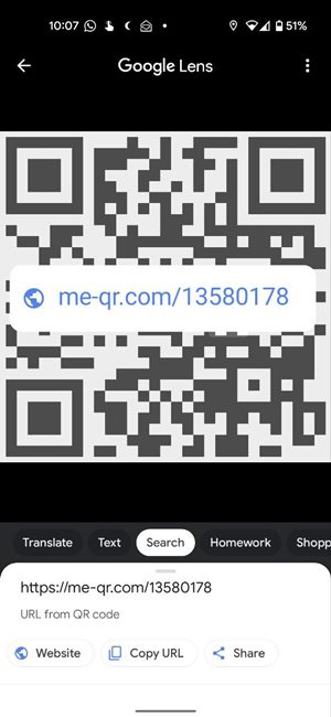 Escanear código Qr Imagen de captura de pantalla Android Google Lens Detectar información