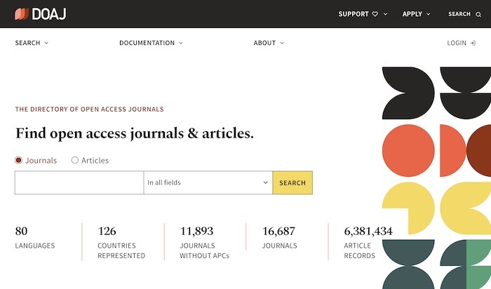 Motores de búsqueda web profunda Doaj