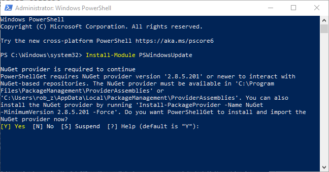 Últimos problemas de actualización de Windows Instalar Powershell