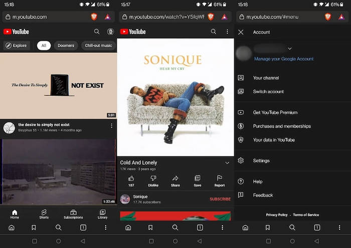 Las mejores alternativas de Youtube Brave