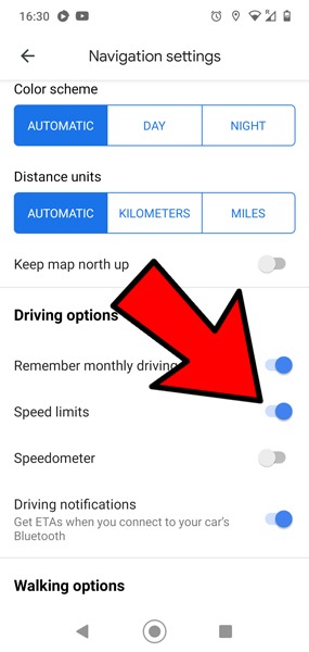 Mostrar límite de velocidad Límites de velocidad de Google Maps