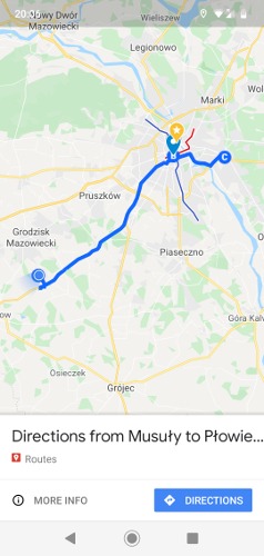 Cómo guardar la ruta en Google Maps terminado