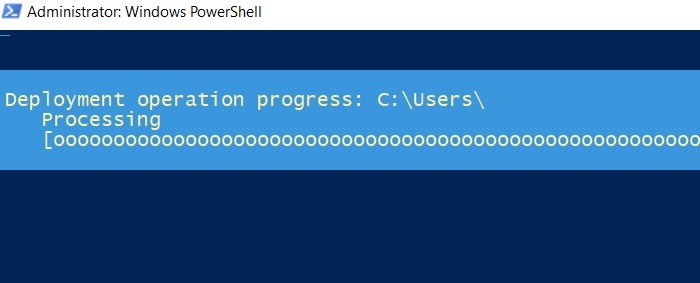 Procesamiento de secuencias de comandos PowerShell de Windows 11 de Google Play