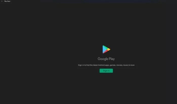 Google Play Windows 11 instalado